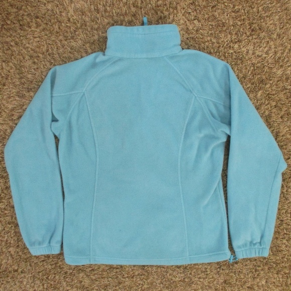 Columbia Jacket Women's Medium‎ Powder Blue Benton Springs Full Zip Fleece - Picture 2 of 7